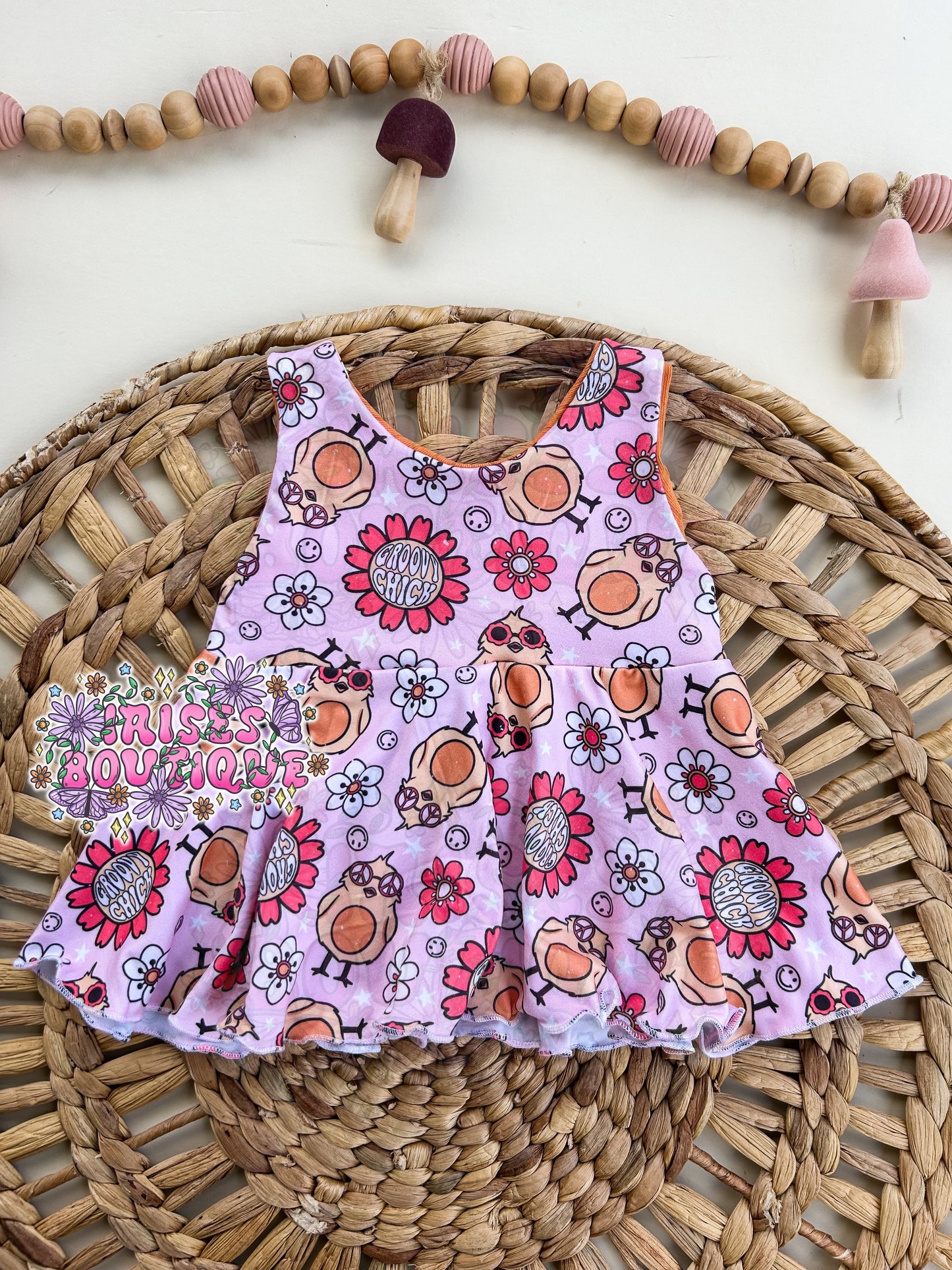 RTS - 6/9 peplum - groovy chick