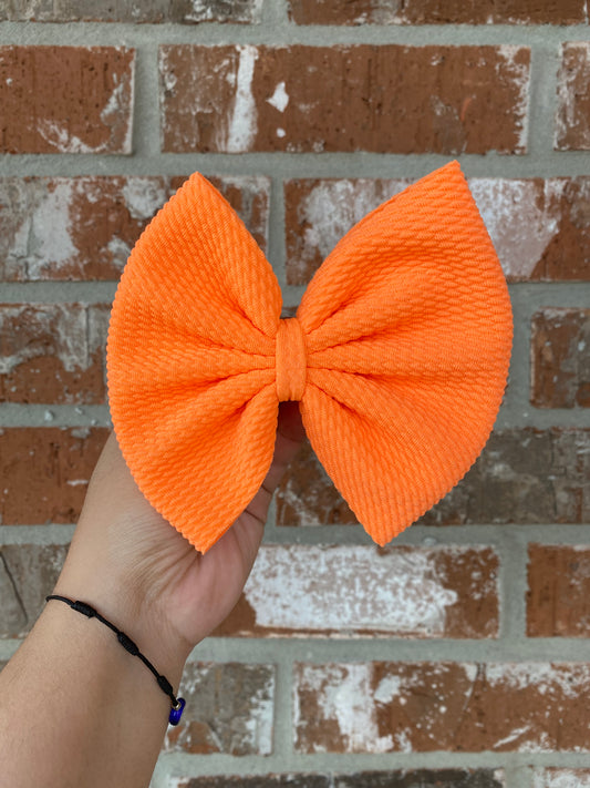 Neon Orange Bow
