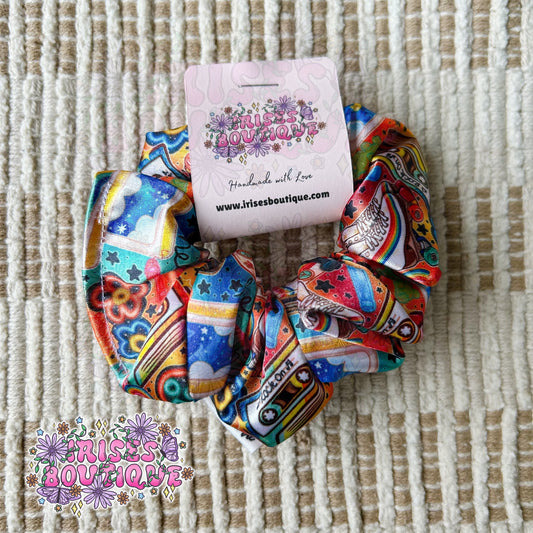 Retro Good vibes (colorful) - Jumbo Scrunchie