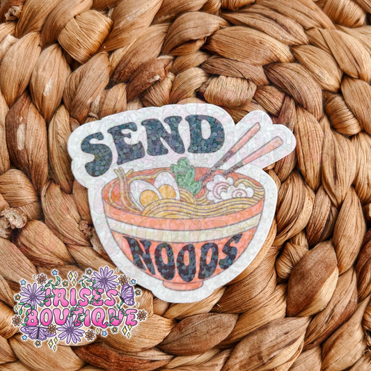 Send noods - Holographic Sticker