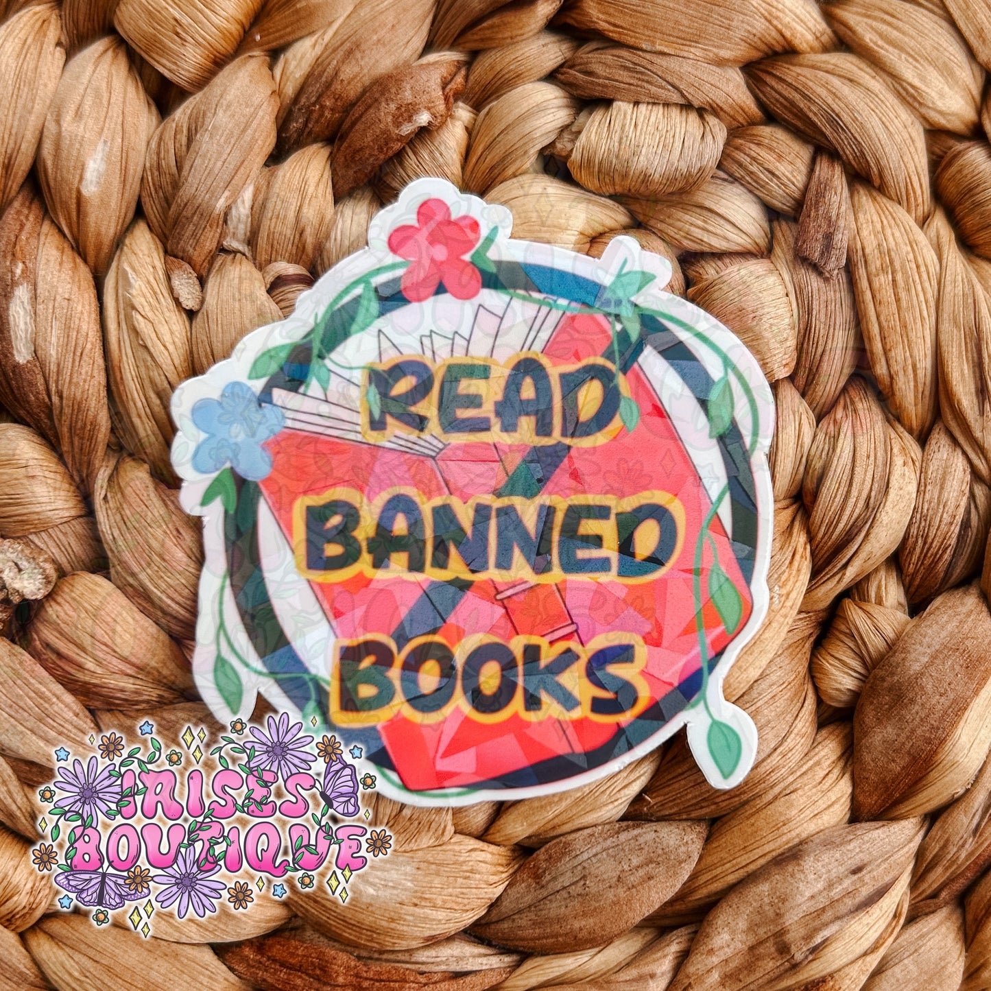 Banned books - Holographic Sticker