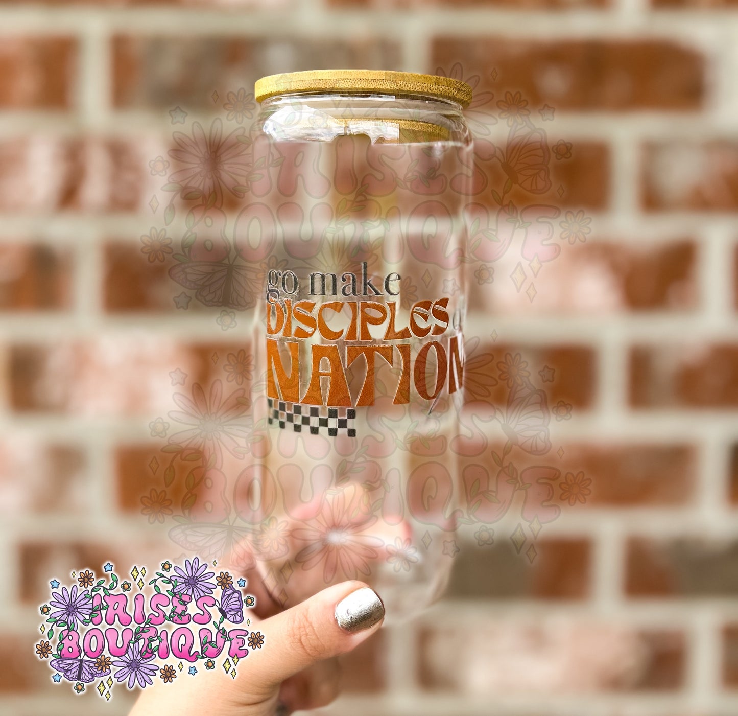 RTS 20oz Glass Can - Go make disciples