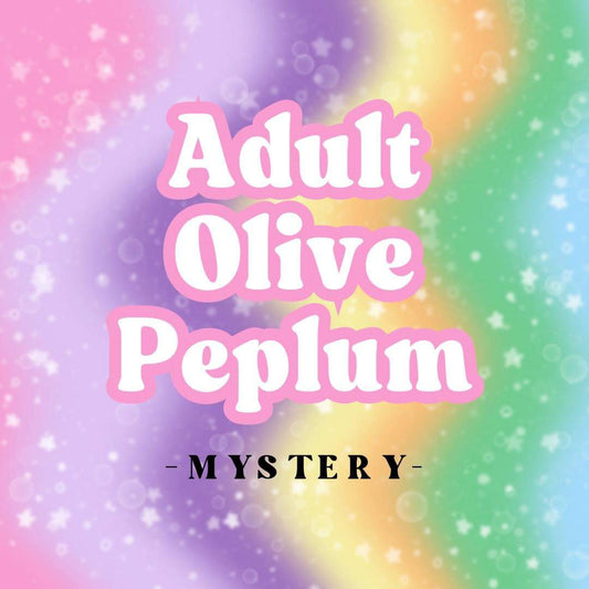 Mystery Adult Olive Peplum