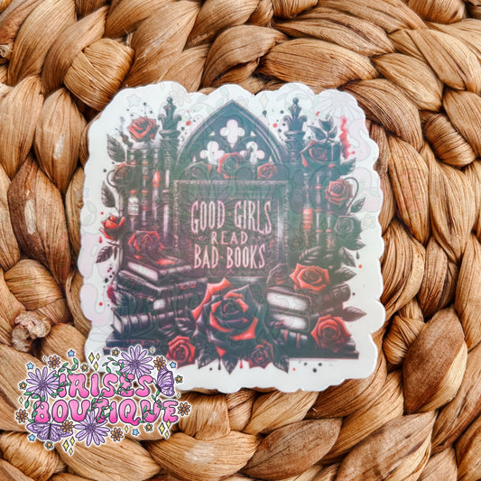 Good girls read bad books - Holographic Sticker