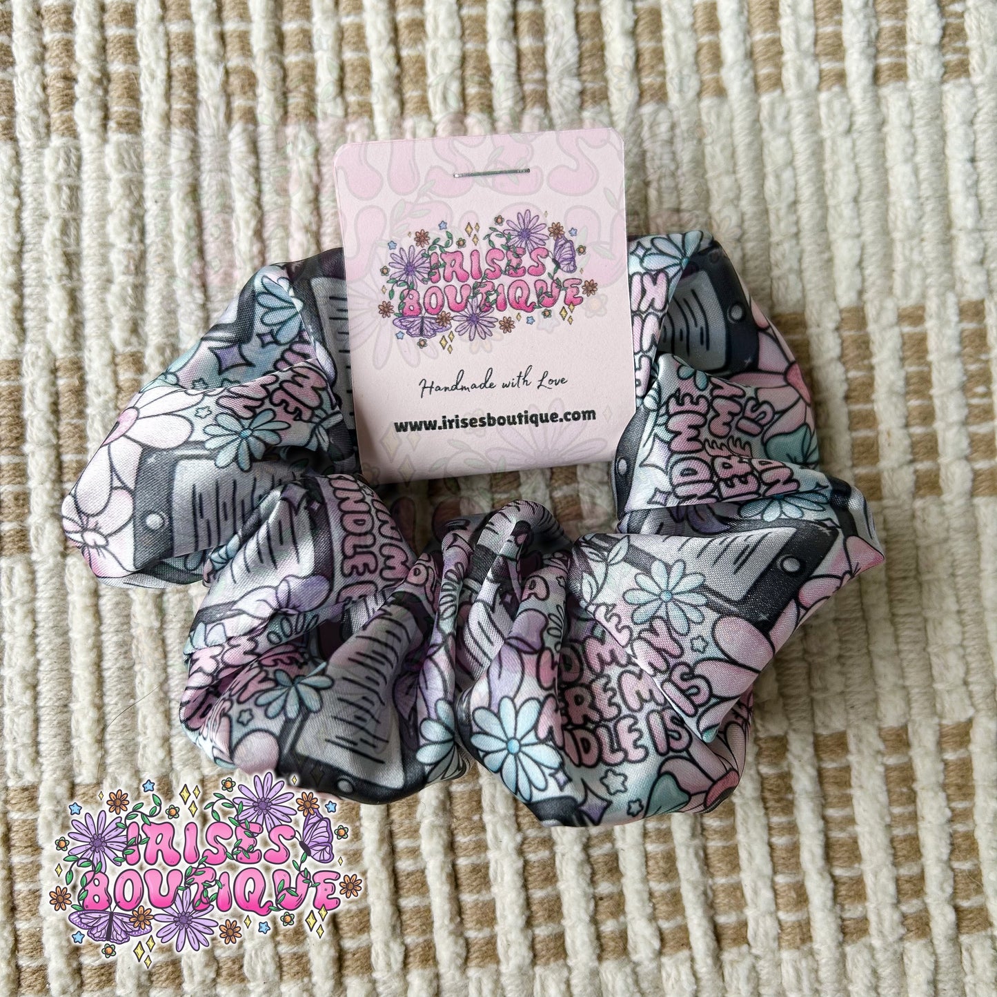 Find me where my kindle is - Jumbo Scrunchie