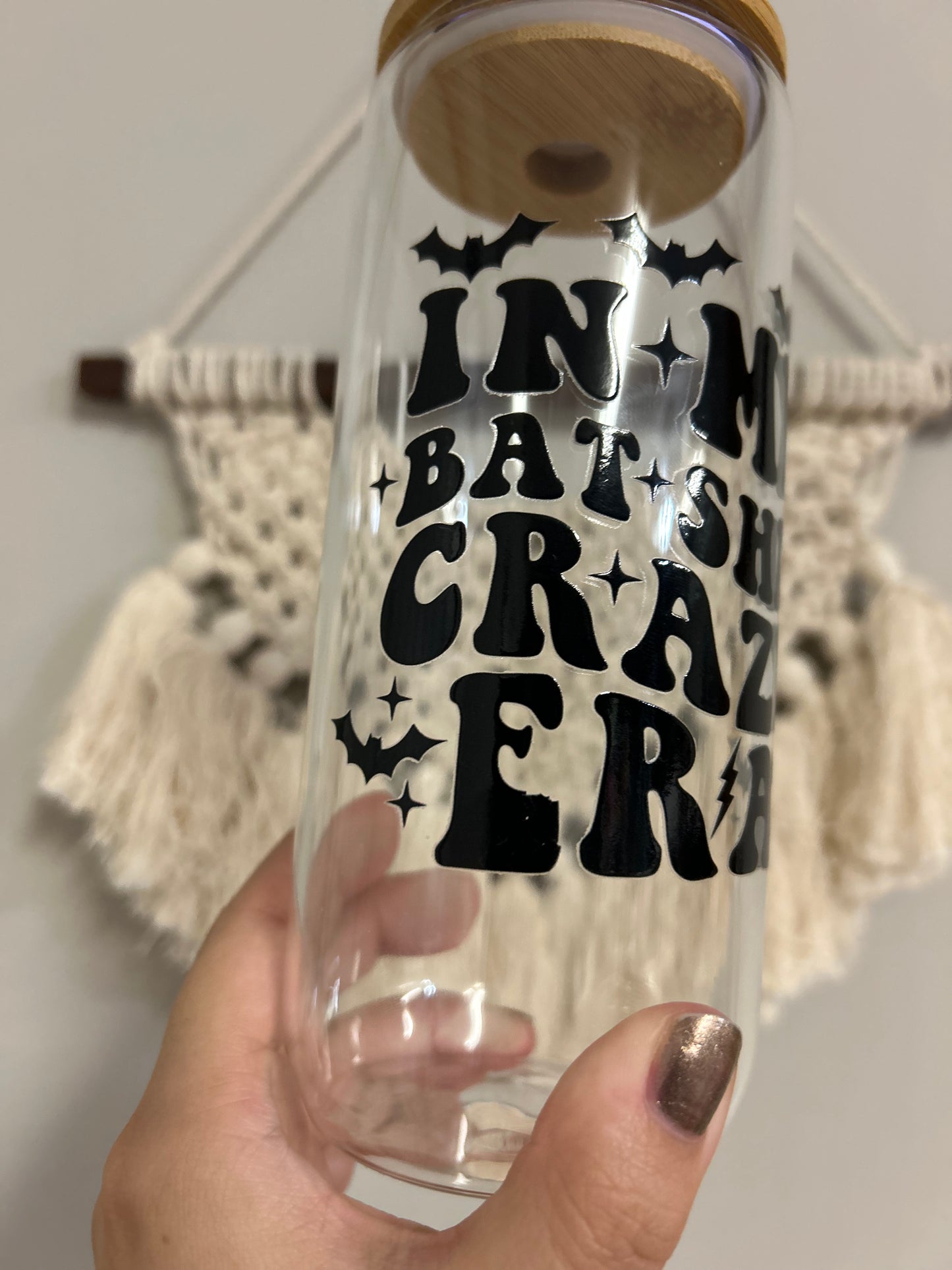 *FLAWED* RTS 20oz Glass Can - Bat Shii Crazy