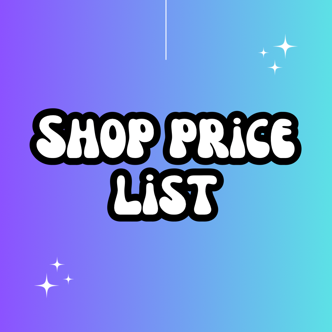 IB digitals - Shop Price List